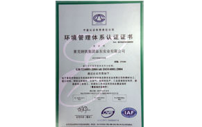 環(huán)境管理體系證書 環(huán)境管理體系證書