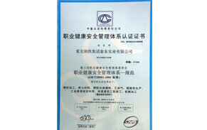職業(yè)健康安全管理體系證書 職業(yè)健康安全管理體系證書